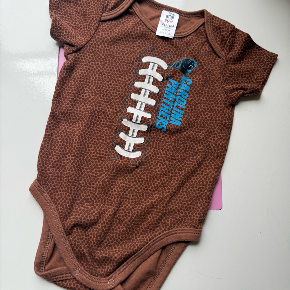 NFL Carolina Panthers Brown Football Bodysuit